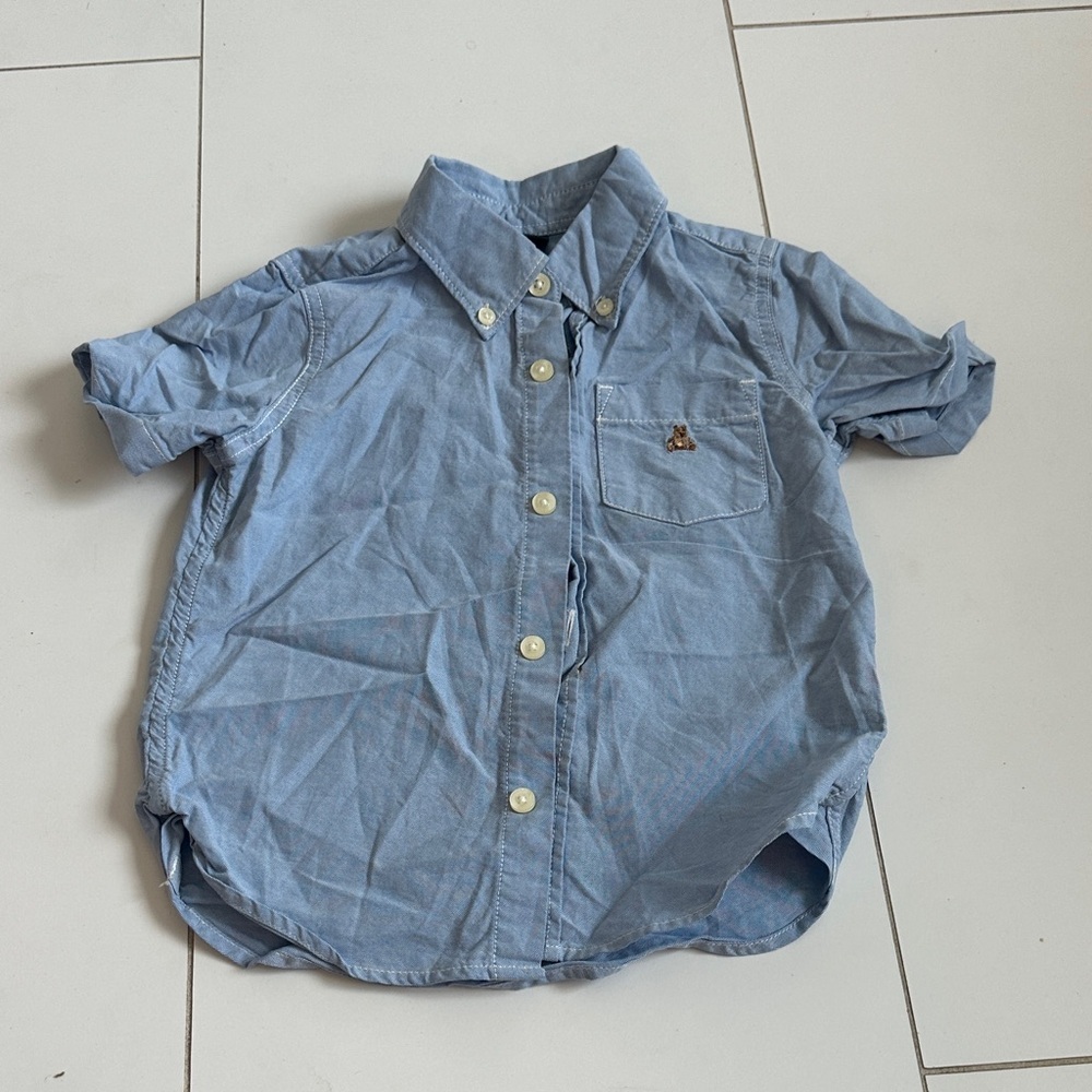 Gap Blue Kids Button-Up Shirt 3T